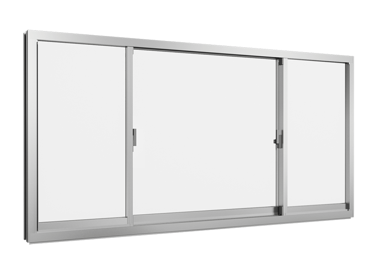 Three-Panel Slider Window